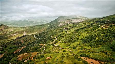 Route section of Targa Florio