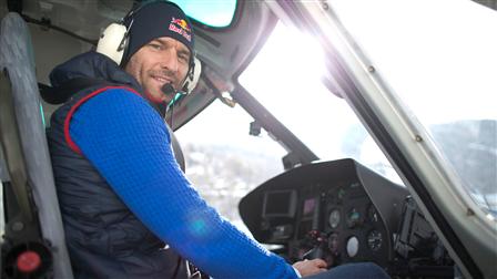 Mark Webber's helicopter training