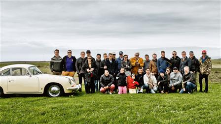 A part of the Porsche Club Iceland