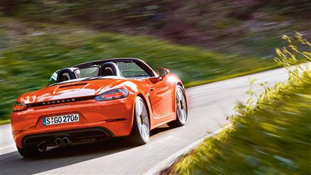 Rear of Porsche 718 Boxster S