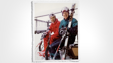 Walter Röhrl (r), Franz Beckenbauer (l)