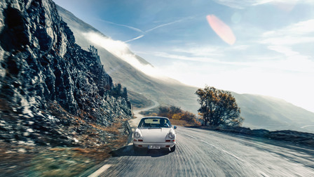 The Porsche 911 R from 1967 on the way to Monza