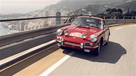 Rally World Champion Walter Röhrl in the Monte-Carlo 911 of 1965