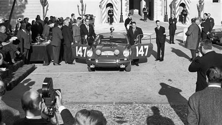 Monte-Carlo 911, victory ceremony 1965 in Monaco